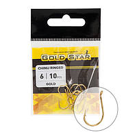 Гачок Gold Star Chinu Ringed Gold 2 10шт