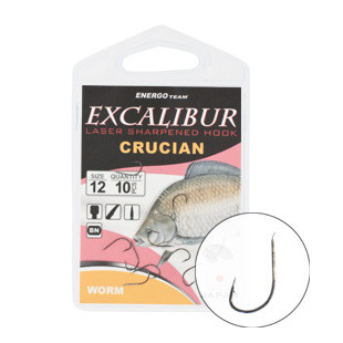 Гачок Excalibur Сarassius Worm NS №4 (10шт.)