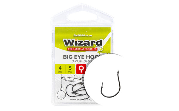 Гачок Wizard Big Eye Drop Shot 1 5шт.