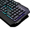 Провідна ігрова USB клавіатура XO KB-01 Metal з RGB підсвіткою, Black, фото 2