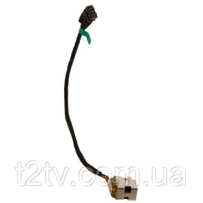 Роз'єм живлення ноутбука з кабелем для HP PJ467, PJ551 (7.4mm x 5.0mm + center pin), Универсальный (A49066)