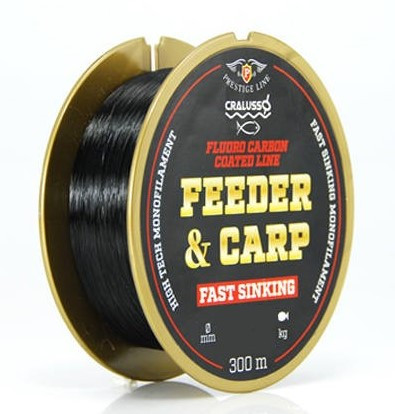 Жилка Cralusso Feeder&Carp Fast Sinking FC Black 300 м 0.18 мм 2.8 кг (2096)