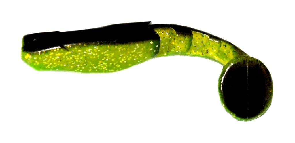 Силікон WIZARD Predator 7см Glitter Black/Green/Black Tail