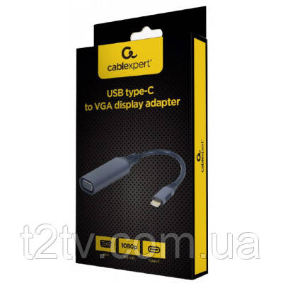 Переходник USB Type-C to VGA, Full HD 60Hz Cablexpert (A-USB3C-VGA-01) - фото 3 - id-p1597947886