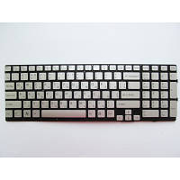 Клавиатура ноутбука Sony VPC-SE Series серебро без рамки подсветка UA (A43274) - Вища Якість та Гарантія!