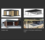 Навіси в сучасному стилі для авто / навіс для машини в стилі хай тек / навіси в стилі лофт в приватному будинку, фото 6