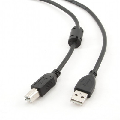 Кабель для принтера USB 2.0 AM/BM 3.0m ferrite Cablexpert (CCFB-USB2-AMBM-3M), фото 1