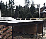 Навіси в сучасному стилі для авто / навіс для машини в стилі хай тек / навіси в стилі лофт в приватному будинку, фото 8