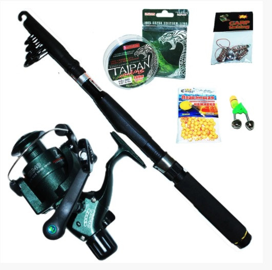 Спінінг для початківця рибалки у складі ПОВНИЙ КОМПЛЕКТ.(вбивця караться), фото 1