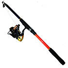 Спінінг у зборі універсальний 2.4 м. + снасті на карася та коропа в коробці, фото 2