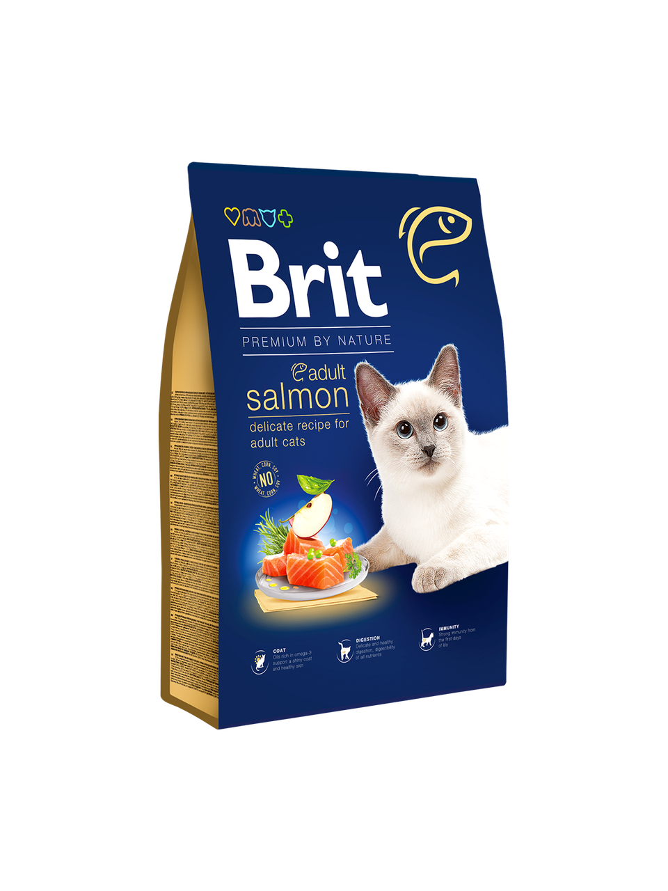 Brit Premium by Nature Cat Adult Salmon для кішок - 8 кг
