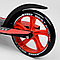 Складаний двоколісний самокат Best Scooter 40860 з підніжкою/колеса PU/1 амортизатор/колір чорно-червоний, фото 5