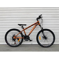 Cпортивний велосипед TopRider 680 колеса 26 дюймів/SHIMANO/Рама 17" алюміній/колір золотий