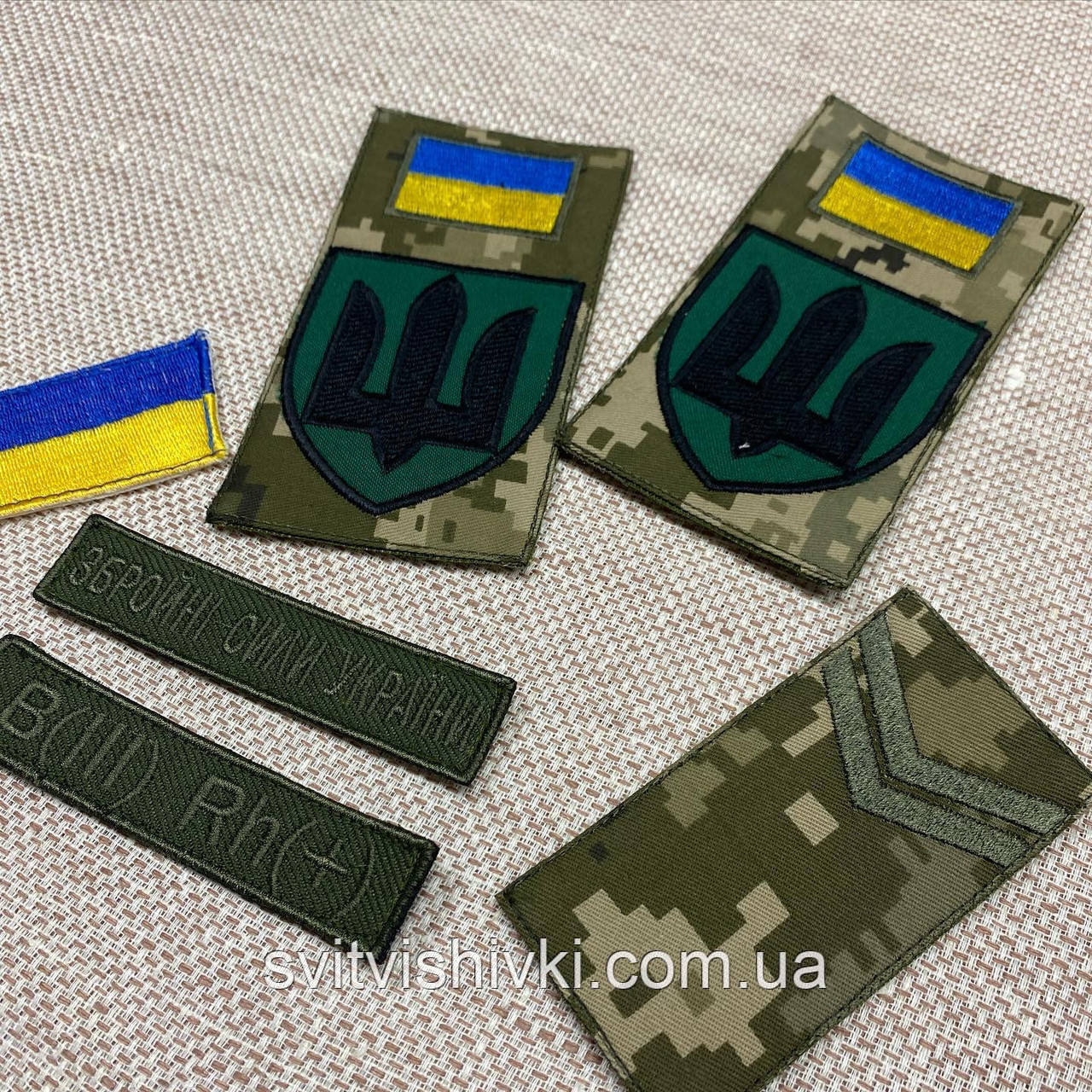 Пошиття шевронів ЗСУ на липучці