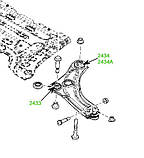 24-34 Сайлентблок переднього важеля задній Renault Megane IV, Scenic IV, Espace V, Talisman; 545045297R, фото 4