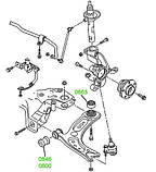 08-63 Сайлентблок переднього важеля задній посилений Audi, Volkswagen, Skoda, Seat; 1K0407183M; 5C0407183A, фото 3