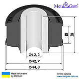 17-57 Сайлентблок заднього амортизатора нижній Mazda CX-7 (ER) 2006-2012; EG2128910F; EHY828710, фото 3