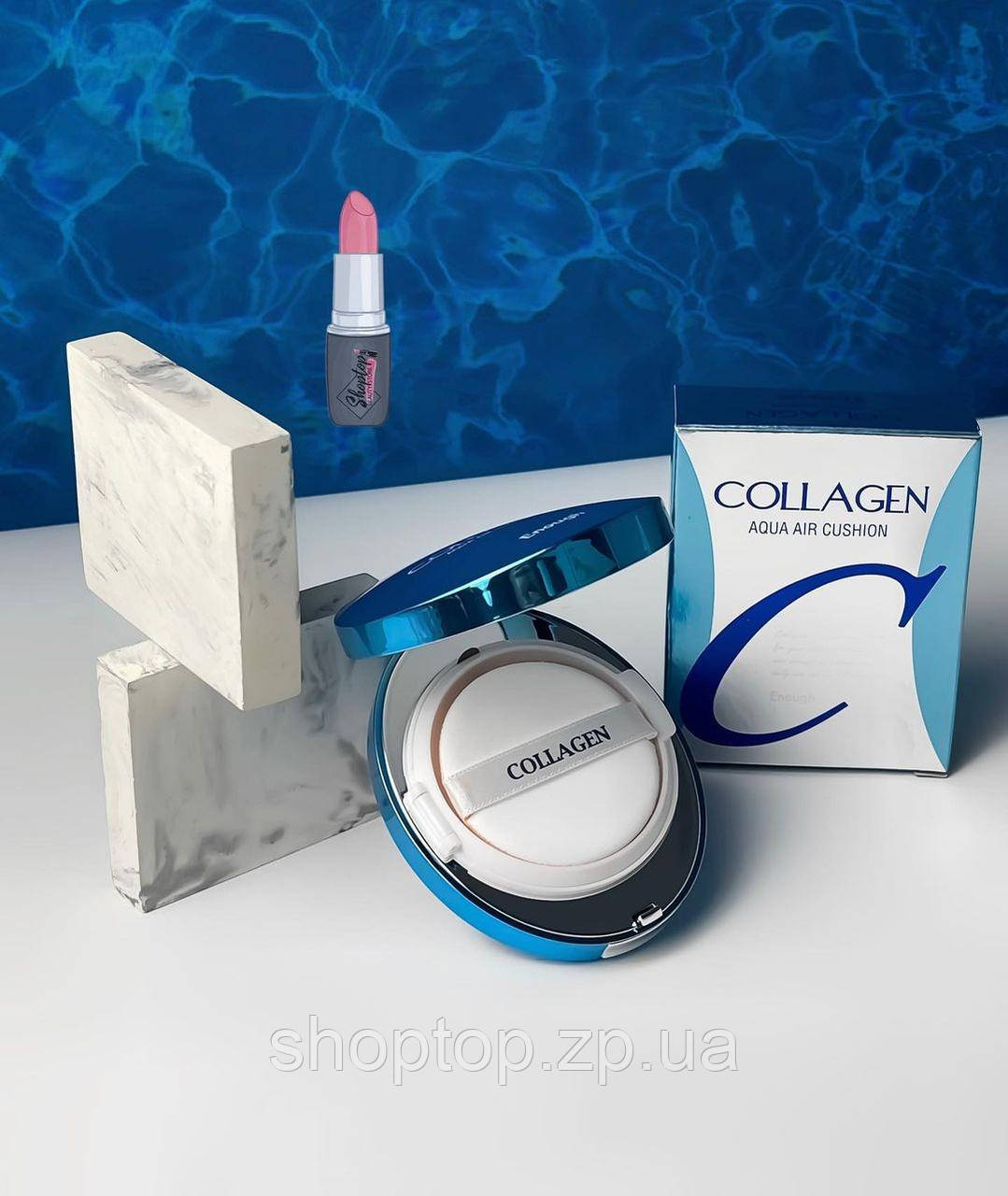 Кушон Enough Collagen Aqua Air Cushion 13 тон, фото 1