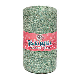 Трикотажний плоский шнур Ribbon Glossy, колір Зелене яблуко