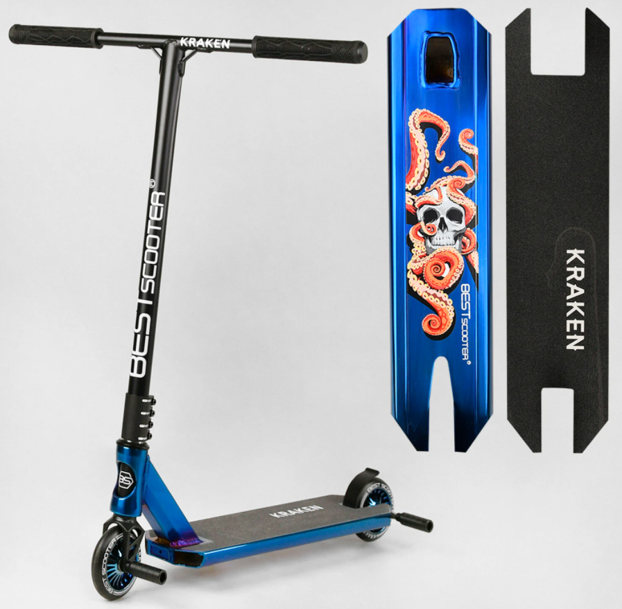 Трюковый двухколесный самокат Best Scooter KR-71078 "Kraken" HIC-система