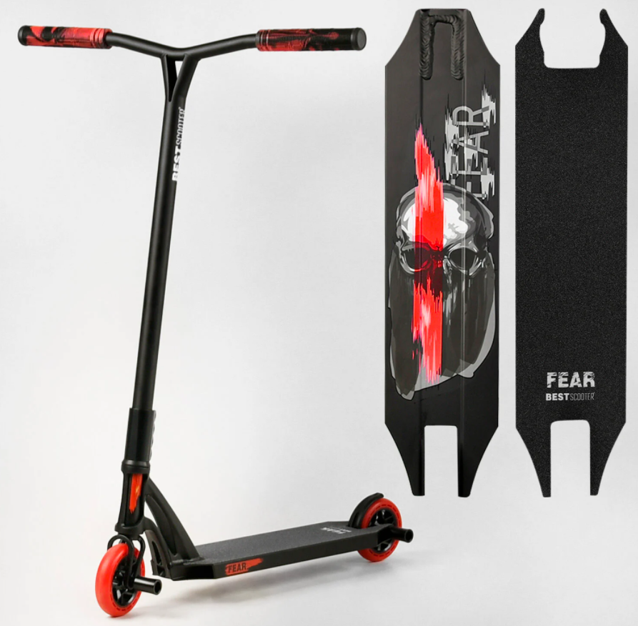 Трюковый двухколесный самокат Best Scooter МТ-50599 "FEAR" SCS-система