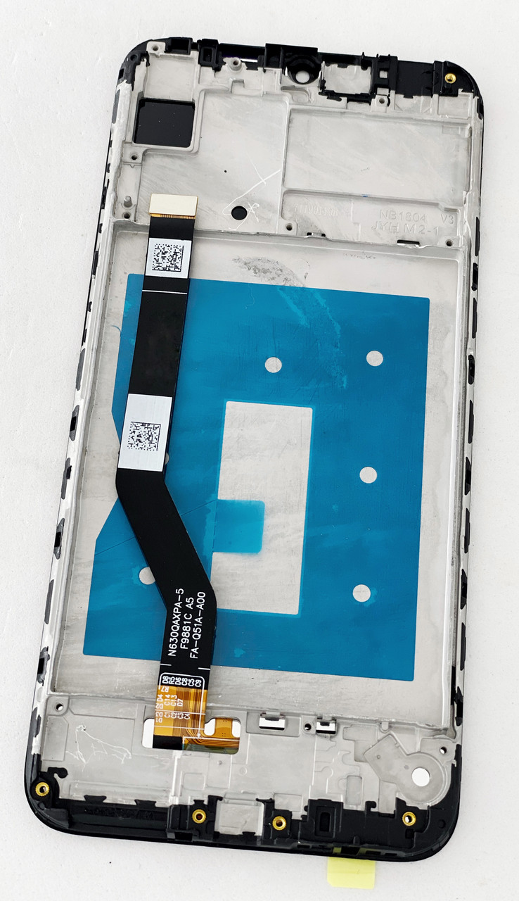 Дисплей (екран) для Huawei Y7 (2019) (DUB-LX1) + тачскрін, колір чорний, з рамкою