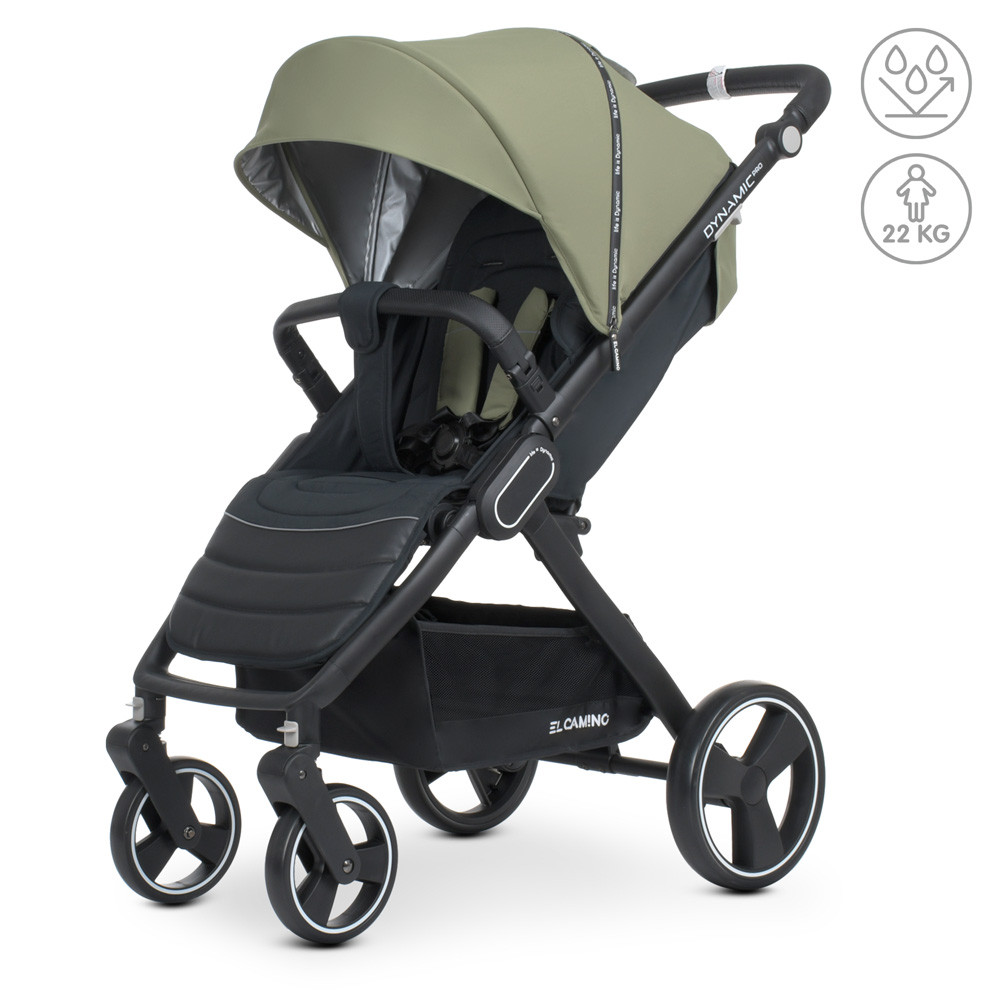 Дитяча прогулянкова коляска El Camino DYNAMIC PRO Khaki ХАКІ