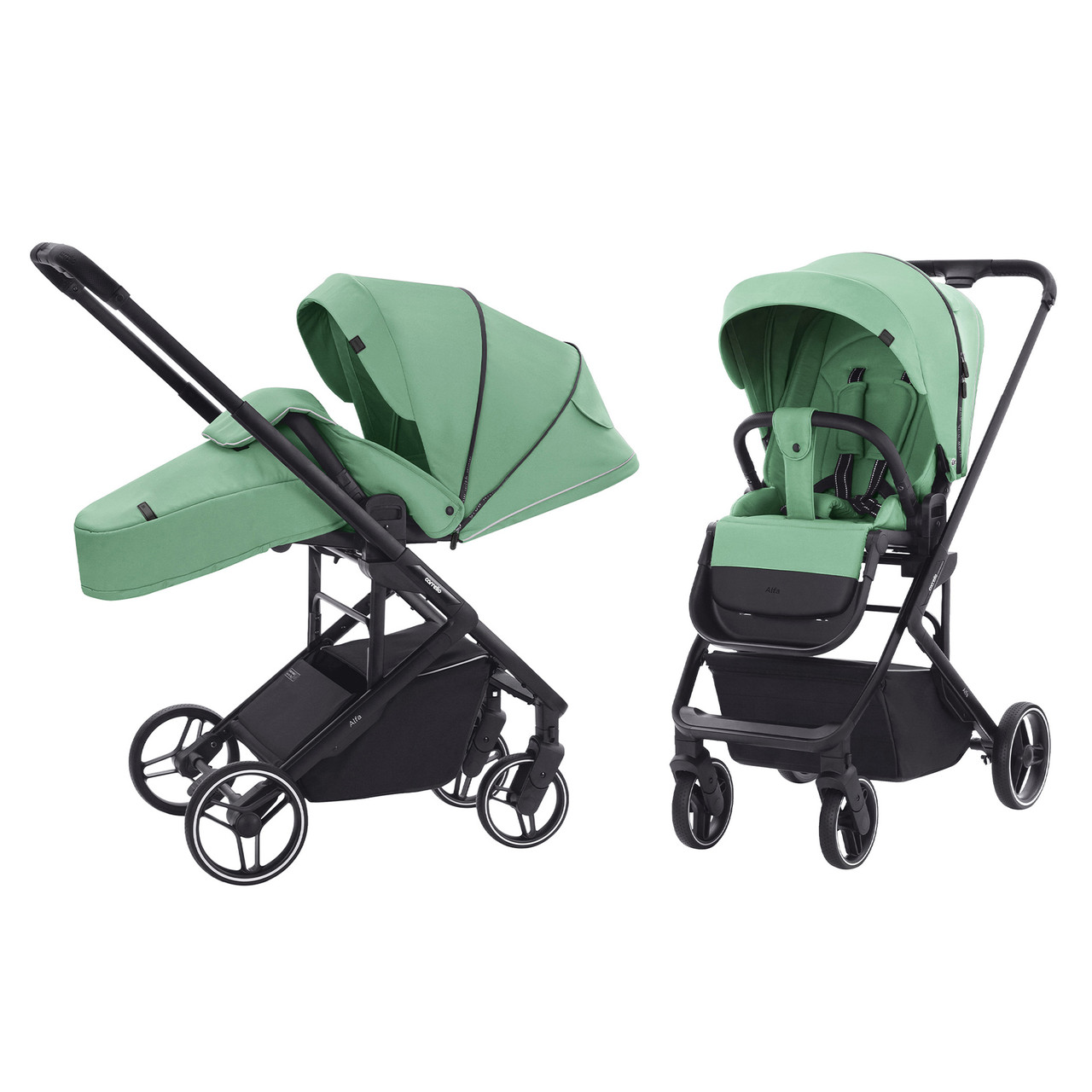 Прогулянкова дитяча коляска CARRELLO Alfa Pear Green зелена