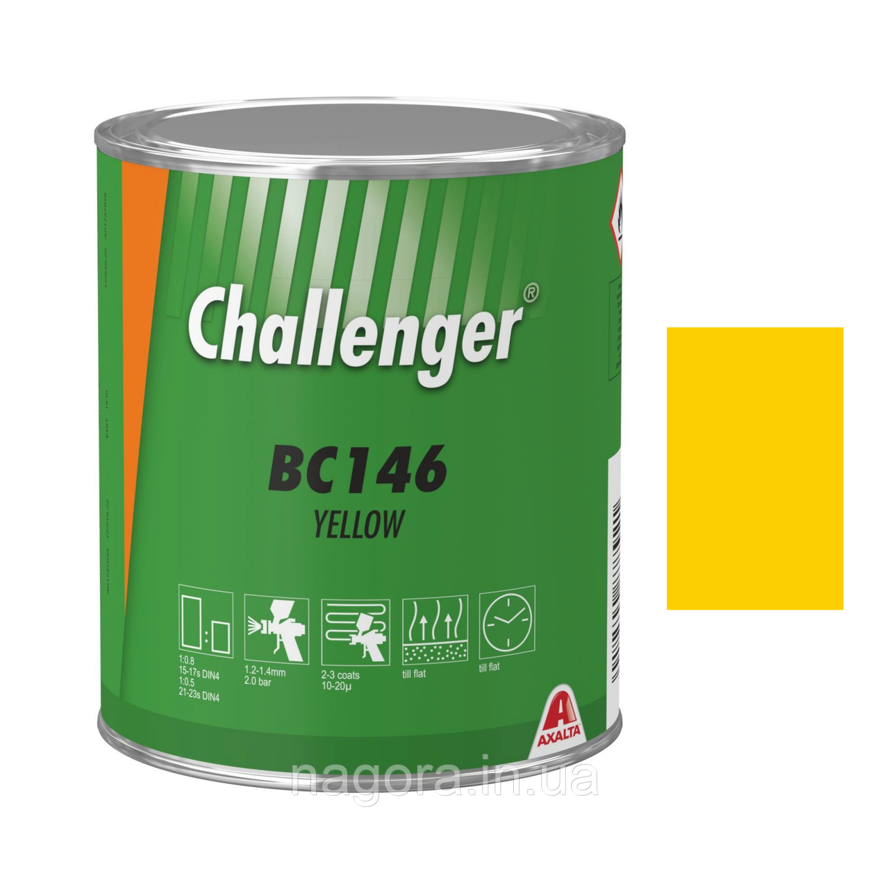 Базове покриття Challenger Basecoat BC146 Yellow (1л)