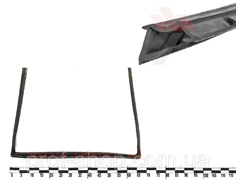 Ущільнювач опускного скла задніх дверей ВАЗ 2111 верхній правий (БРТ), фото 1