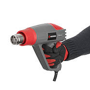 Фен технiчний, 2000 Вт, 3 режими, 60-600 °С, 300-500 л/хв INTERTOOL DT-2420, фото 8