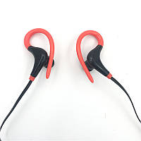 Бездротові вакуумні навушники з мікрофоном для бігу для спорту Блютуз Червоні