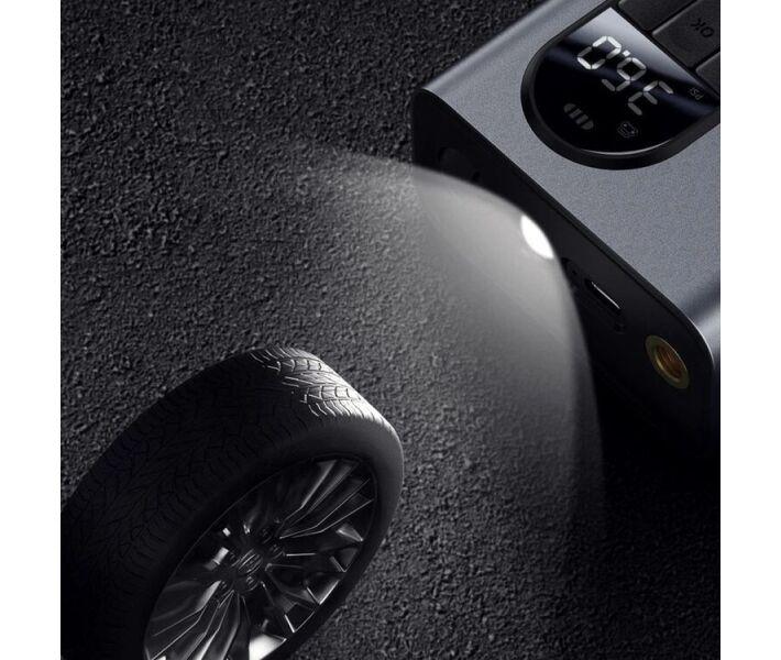 Портативный компрессор для автомобиля машины BASEUS Energy Source Inflator Pump Серый (CRCQB02-0A) - фото 7 - id-p1598042039