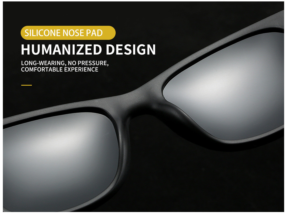 Солнцезащитные очки Polaroid DJXFZLO C5 черные поляризационные очки от солнца - фото 5 - id-p1598038953