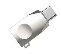 Переходник для синхронизации данных OTG Type-C на USB HOCO UA9 Серый