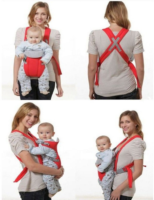 Детский Слинг-рюкзак Baby Carriers для переноски ребенка в возрасте от 3 до 12 месяцев - фото 2 - id-p1598045556