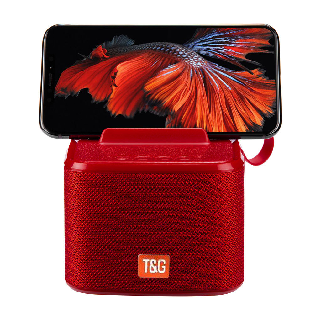 Портативная блютуз колонка T&G TG801 |AUX, Micro-SD card, USB, FM-Radio| Красный - фото 1 - id-p1479117840