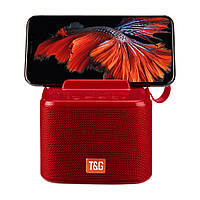 Портативная блютуз колонка T&G TG801 |AUX, Micro-SD card, USB, FM-Radio| Красный