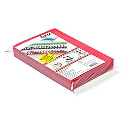 Обкл. А4 пластик Agent "Satin" 400 мк червоний, уп/100