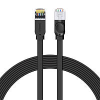 Кабель BASEUS high Speed Six types of RJ45 Gigabit network cable (flat cable) |8M| Черный