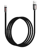 Кабель MicroUSB Hoco Cloth Braided Grand U74 |2.4A, 120см| Черный