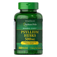 Шелуха семян подорожника, Puritan's Pride Psyllium Husks 500 mg 200 капсул