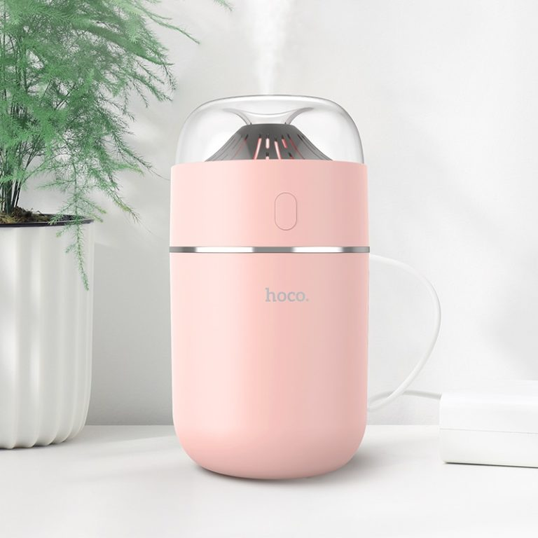 Мини увлажнитель воздуха HOCO Aroma pursue portable mini humidifier Розовый - фото 8 - id-p1598038000
