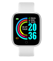 Умные смарт часы браслет Bluetooth Smart Watch D20 Белый