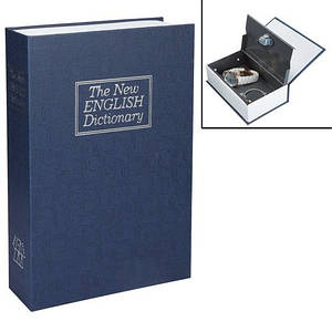 Книга, книжка сейф на ключе, металл, английский словарь L 265x200x65мм