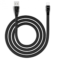 Кабель для зарядки телефона MicroUSB Android HOCO Twisting U57 |120см, 2.4A| Черный