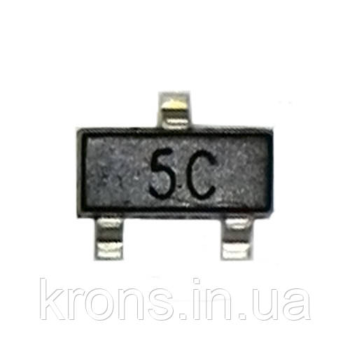 Чіп BC807-40 100ШТ BC807 5C SOT-23, Транзистор біполярний PNP