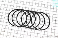 Кольца поршневые к-кт 6шт 12V STD 58,00мм, ПОЛЬША (343252)