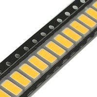 100x 5630 5730 SMD LED 3В 0.5Вт 50-55лм світлодіод, теплий білий