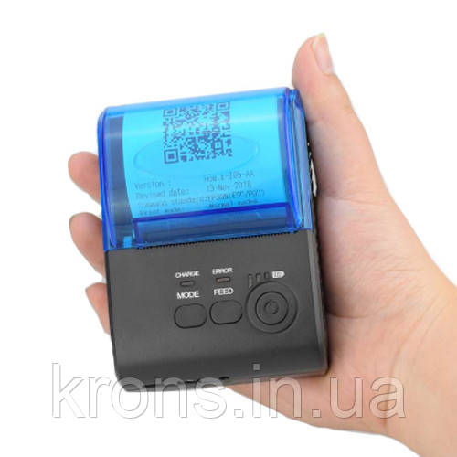 Термопринтер мобильный, POS, Bluetooth 4.0 чековый принтер 58мм 5805DD - фото 1 - id-p851217336